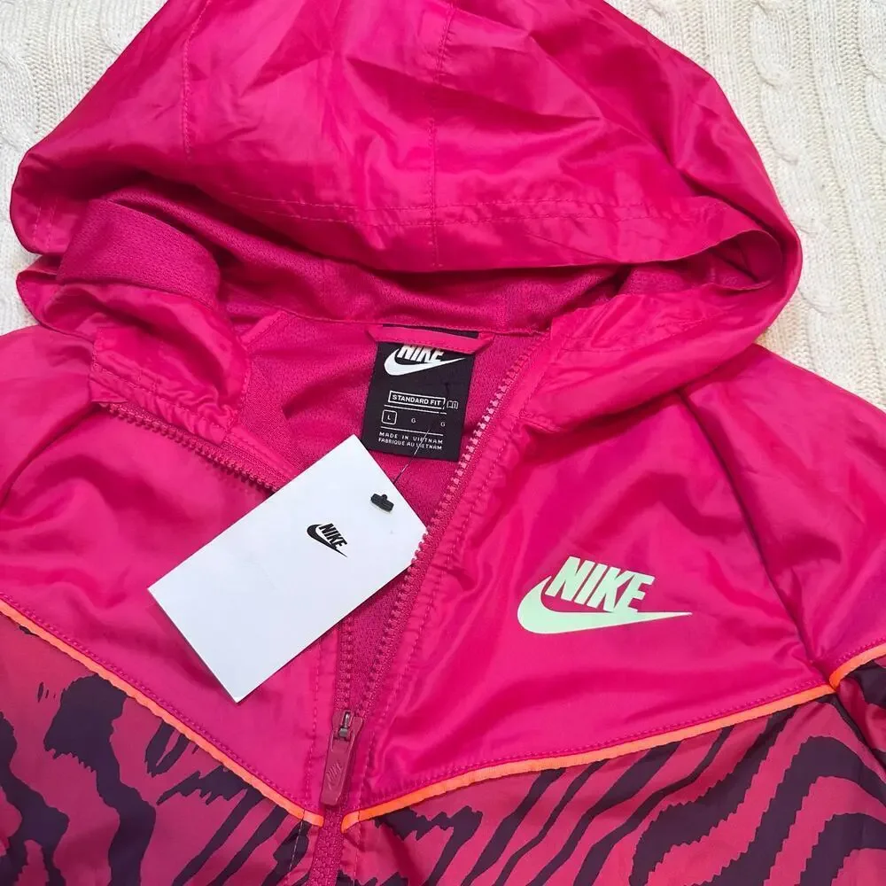 New Nike Girls Windbreaker sz L